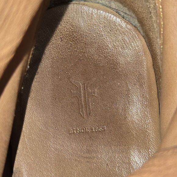 Frye Veronica Women's Flex Combat Boots Size 9.5 Black Leather Lace Up Heeled - Picture 8 of 10